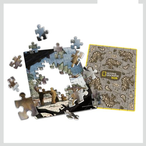 Cubic Fun Puzzle National Geographic Stegosaurier, Puzzle, Dinosaurier, Kinder, 5+