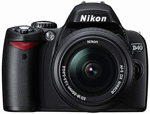 Nikon D40 6.1MP Digital SLR Camera (Lens w/ 18-55mm) Black (Renewed)