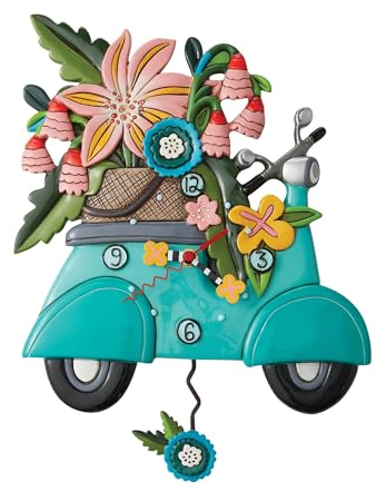 Enesco Allen Designs Scoot in Through Life Uhr, 30,5 cm
