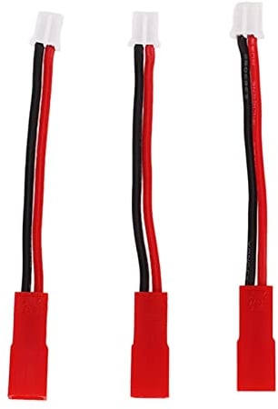 JST Stecker Kit, vorgekräuseltes Kabel-Set, PH 2.0 Stecker- und Buchsenkabel, PH2.0 Stecker, 3 STÜCKE PH2.0 auf JST Stecker Adapter PH-JST 2.0 Stecker Und Buchse JST Adapter Für SCX24 1/24 Kettenfahrz