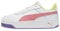 PUMA Sneaker Mädchen, Puma White Passionfruit Puma Silver, 37 EU