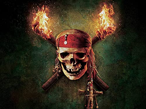 Movie Pirates of the Caribbean 28695 A2 Poster on Canvas - Filmkunstposter in verschiedenen Größen für Wohn- oder Schlafzimmerideen. Randlose Kultfilmbilder, klassische ikonische 70er, 80er, 90er Jah