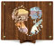 Giftota Holz-Hochzeitspaar Originelle Geldgeschenk Hochzeit, Hochzeitsgeschenke für Brautpaar Geld, Geldgeschenke Verpackung mit Hochzeitskarte