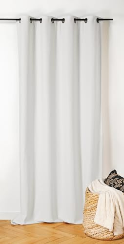 Linder Inuit Vorhang mit Ösen, 140 x 260 cm, Weiß