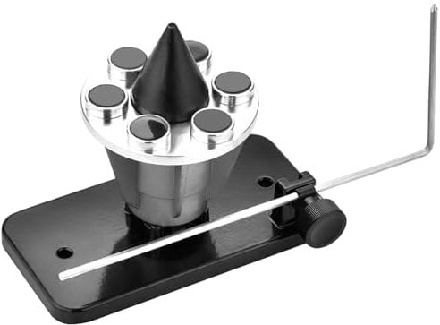 PUZZLEDEER Blade Balancer Replace 339075B Lawn Mower Blade Balancer Magnetic Wall Mount 42-047 Black Smooth Cutting Lawnmower Blade Balance Tool