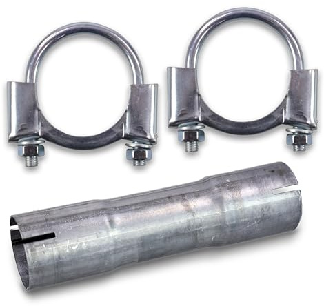 BESTPRICE ATP 1x raccord de tuyau tuyau d'échappement Ø 50 mm longueur 135 mm,