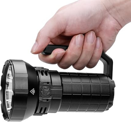 IMALENT MS12 Mini-C Ultra Bright Handheld Torch 65,000lumens, uses 12pcs CREE XHP70.2 LEDs, Long Throw Light 1KM Distance, Rechargeable high Powered Flashlight for Search and Rescue (MS12 Mini-C)