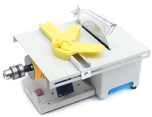 Lapidary Equipment DIY Jewelry Lapidary Saw for Cutting Rocks, 110V Mini Table Saws Rock w/Flexible Shaft Polishing Machine 0-10000r/min Cutting depth 35 mm