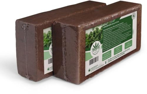 Bio Kokoserde - Herbva Growerde 18L (2X 650g) | Hochwertige Kokosfaserhumus für Indoor & Outdoor, Anzuchterde, Professioneller Growmix | Ideal für den heimischen Anbau | Kokoserde für Pflanzen