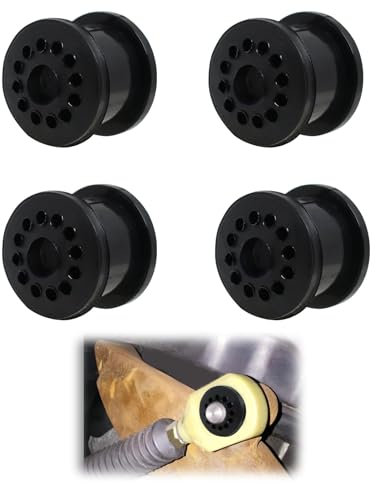 Duluok 4 Piezas Junta de Palanca de Cambios Manual para Fiesta Focus 4S6P7412AA 4S6P-7412-AA Juntas Manuales para Palanca de Cambios Shift Spacer para Resistente al Desgaste de Goma (Negro)