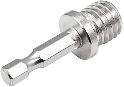 JTQYFI Adaptateur de clé à douille hexagonale M14 pour perceuse, visseuse à percussion, visseuse électrique, travail du bois, convertisseur