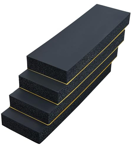 GOLD DEER 4Pack Garage Wall Protector Garage Car Door Protector Wall Bumper Guard Wall Padding for Car Doors Anti-Collision Self Adhesive EVA Foam for Warehouse Parking Assist,Black