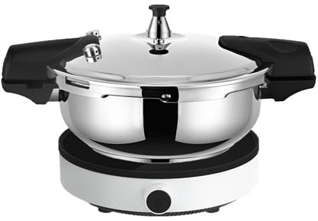 Petit autocuiseur, cuisinière à induction de 2 litres | Casserole à huîtres à pression en acier inoxydable pour cuisson à la vapeur