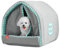 Enclosed Dog Bed with Door, Enclosed Dog Bed for Small Dogs, Dog Bed with Door, Comfortable Puppy Tent Bed, Indoor Cats Bed, Four Seasons Dog Bed, Easy to Maintain Dog Bed, Small Dog Bed with Door