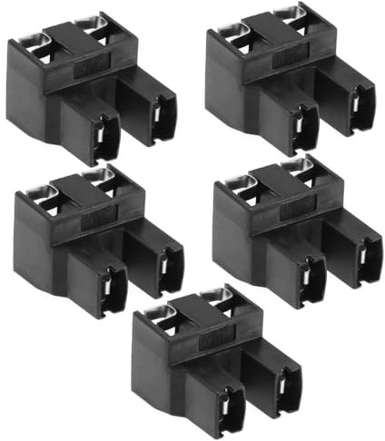 Laroal Lot de 5 Douilles de Lampe H7 à 2 Broches, Faisceau de câbles pour Ampoules, Feux de Route, 12 V-24 V