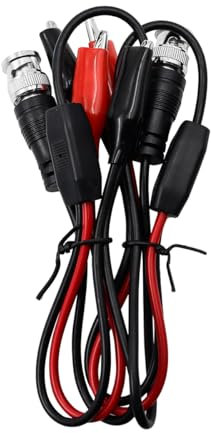 Fasizi Kit Sondas Osciloscopio 2 Sondas Prueba Cable BNC Q9 Pinzas Cocodrilo Dobles 0,5 m para Escuelas Laboratorios y Fábricas Electrónicas