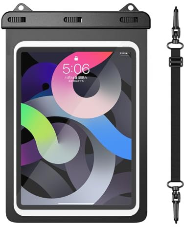 wasserdichte Tasche Tablet Hülle für 11 Geräte, Wasserfest Tasche Schutzhülle für iPad Pro 10.5 iPad 11th/10th/9th/8th iPad Air 6/5/4 10.9 New iPad 9.7 Galaxy Tab S10/S9/S8 S10/S9 FE