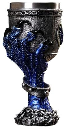 Rrlihjgu Gothic Beer Cup | Gothic Dragon Claw Goblet | Holiday Decoration Vintage Aesthetic Drinkware Mugs for Father Neighbor Uncle Grandfather Boyfriend