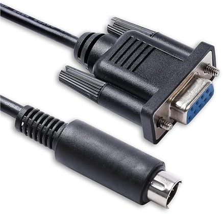 Custom Pinout D-sub 9 Pin DB9 Female to Mini Din 6 Pin RS232 Serial Communication Cable(1.8M)