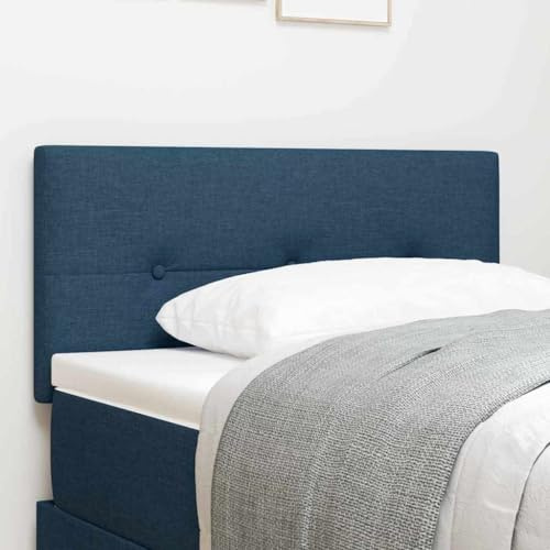 Yunovire Modernes LED Kopfteil, Blau 80 cm, Polyester, verstellbar mit RGB LED-Lichtleisten, für Schlafzimmer, langlebig, Holzrahmen, Ambiente-Beleuchtung