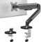 VIVO Einzelner höhenverstellbarer mechanischer Monitorarm-Tischständer für 17 bis 32 Zoll Monitore, Klassisch, Universal VESA-Halterung, STAND-V001O
