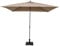 milani home - Ombrellone Da Giardino 2x2 Palo Centrale Telo Taupe Per Esterno Ristorante Gelateria Bar Hotel Albergo