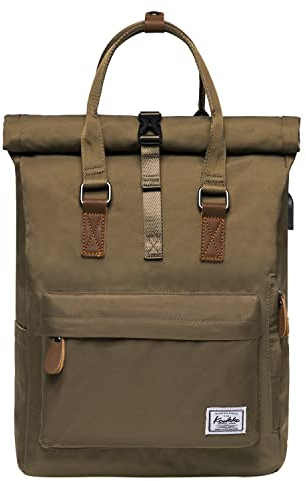 KAUKKO Kf Rucksack für Herren, Grün (K1047), Taille unique, Daypack Rucksack