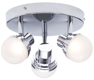 Milan Deco 3 Light LED Plate Chrome