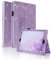 FSCOVER Cover per iPad Air 2/iPad 6 Generazione/iPad 5 Generazione/iPad Air 1, Slim Pelle PU Smart Cover Glitter Custodia Protettiva con Auto Svegliati/Sonno iPad 9.7 2018/2017,Viola