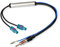 Bingfu Amplificatore Segnale per Antenna Autoradio FM AM, Adattatore Convertitore da Doppio Fakra a Presa DIN per Ricevitore per Veicolo Auto Audio Radio Stereo Ricevitore Unità Principale