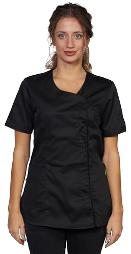 fratelliditalia.org Mantel Kasacca Arbeit Schwarz Sommer Damen Friseurin Kosmetikerin Kosmetikerin Kosmetikzentru,XS, Schwarz