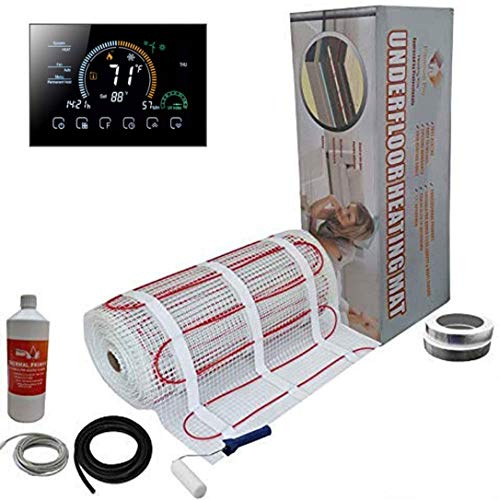 Electric Underfloor Pro Elite Heating kit 150w - 2m² - Black Smart WiFi Thermostat