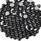 Beadsland 1440 PCS Flat Back Crystal Rhinestones Round Gems for Nail Art and Craft Glue Fix,Black(SS10(2.7-2.9mm))