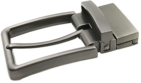 JIHUOO Alloy Clamp Belt Buckle Belt Strap Replacement Buckles Reversible Belt Buckle