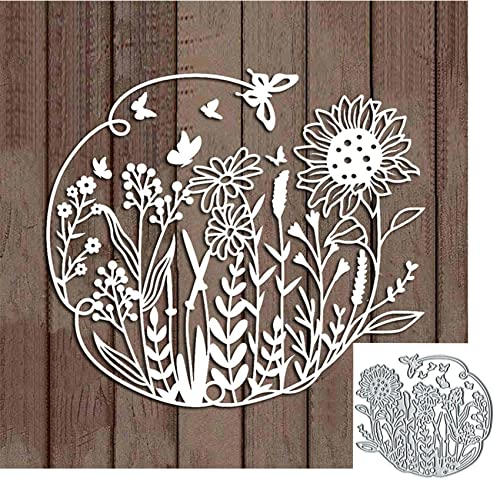 Metall-Stanzformen für Kartenherstellung, Frühlingsblumen, Gras, Stanzformen, Schablonen, DIY, Scrapbooking, Album, dekorative Prägung, Papier, Karten, Prägung, Handwerk