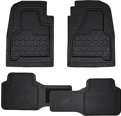 Dickies® 3-Piece Black Adjustable-Runner Truck Floor Mats