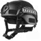 Casques Airsoft protecteurs, Casque de Jeu stratégique Rapide de qualité Casque de Jeu CS de qualité avec Montage et Rails latéraux NVG Black