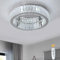 Vinilky Moderne Kristall Kronleuchter, LED Kristall Deckenleuchte mit Fernbedienung Dimmbare Fassung Deckenlampe für Wohnzimmer, Schlafzimmer, Küche, Eingang, Flur