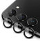 JETech Camera Lens Protector for Samsung Galaxy S23 5G 6.1-Inch / S23 Plus 5G 6.6-Inch, 9H Tempered Glass Metal Individual Ring Cover, Easy Installation Tray, HD Clear, 1 Set (Phantom Black)