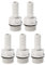 PATIKIL Tuyau Barbillon Raccord Droit 9mm Barbelé G3/8 Mâle Filetage, 5 Paquet POM Plastique Tuyau Connecteur, Gris