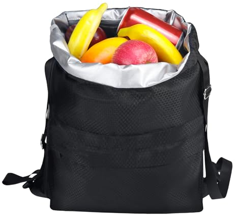 Moyad Kühltasche faltbar Lunchbox Lunchtasche Damen Leicht Kühltaschen Lunchbag Picknicktasche Isoliertasche Meal Prep Tasche für Strand Auto Fahrrad Bienenwabe