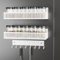 QHENS Magnetic Fridge Spice Rack Organiser with Utensil Holder, 3 Tiers Refrigerator Magnetic Spice Rack, Wall Mounted Strong Magnetic Shelf for Kitchen Seasoning Bottles Storage Organiser (White)