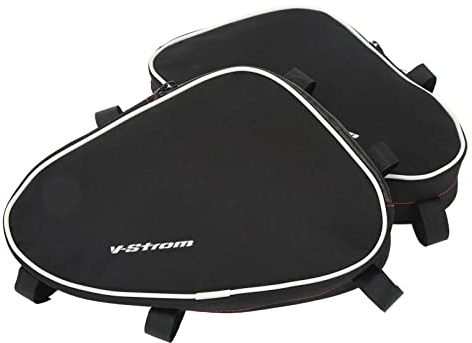 2 Stück Motorradrahmen Sturzbügel Tasche Reparaturwerkzeug Platzierungspaket Ersatz für V Strom DL650 DL1000 Taschen 2018 Vstrom 650 Stoßstange Rahmen Sturzbügel Taschen