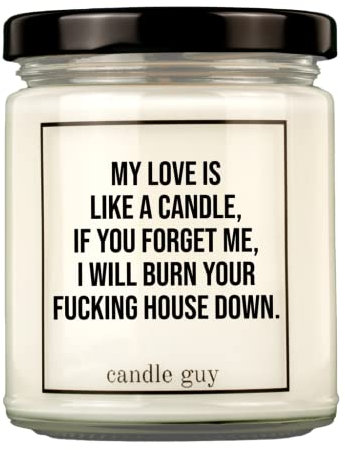 candle guy Duftkerze im Glas [Brennzeit 70h] - Duft-Kerze handgemacht mit Spruch | Freches Geschenk für Frauen, Freundin, Geburtstag | 100% Sojawachs, schöne natürliche Düfte mit ätherischem Öl