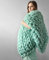 SYSUII Grobstrick Decke,Grob Gestrickte Decke Wolldecke Strickdecke Tagesdecke Handgefertigt Kuscheldecke Sofadecke Bettüberwurf Blanket Geschenk für Weihnachten Neujahr Geburtstag - 50 * 50cm,Grün