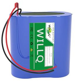 WILLQ Batterie Lithium Rechargeable de Remplacement 3,2V 6,4V 12,8V 6Ah 12Ah 18Ah 24Ah 30Ah LiFePO4 pour Jouets électriques/Batterie de Rechange pour éclairage Solaire,3.2v12ah