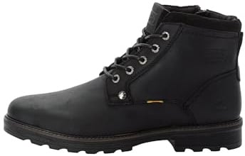 camel active Herren Schnürboot aus Nubukleder vom Rind Schwarz, menswear-42
