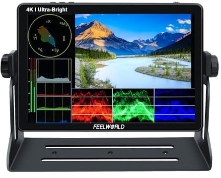 FEELWORLD LUT11S 2000nits - Monitor per fotocamera DSLR On Camera Field Monitor HDR 1920 x 1200 Ultra Bright Touch Screen con 3G-SDI 4K@60Hz HDMI IN&Out 3D LUT