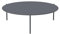 Mondo Viro Couchtisch, rund, aus Metall, Aria, stapelbarer Gartentisch (groß - 110 x 110 cm, 35 h, antikgrau)