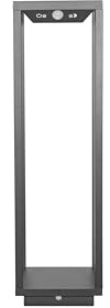 Zafferano, Home Solar Lampe, Kabellose Stehleuchte mit Solarpanel und Bewegungssensor, für den Außenbereich Geeignet, Dimmer, 3000 K, Höhe 50 cm, Farbe Dunkelgrau
